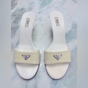 Prada shoes, offwhite, size 37